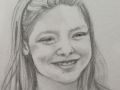 Portrait of young girl commissioned by her mother