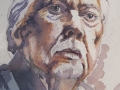 Watercolour portrait of a man