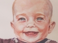 A delightfully happy baby captured for her family