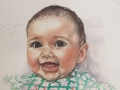 Lucy - unfinished watercolour portrait