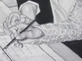 Detail of the signing of the register